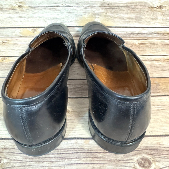 Allen Edmonds Mens Black Lake Forest Leather Slip On Loafer Shoes Size 14B main image 4